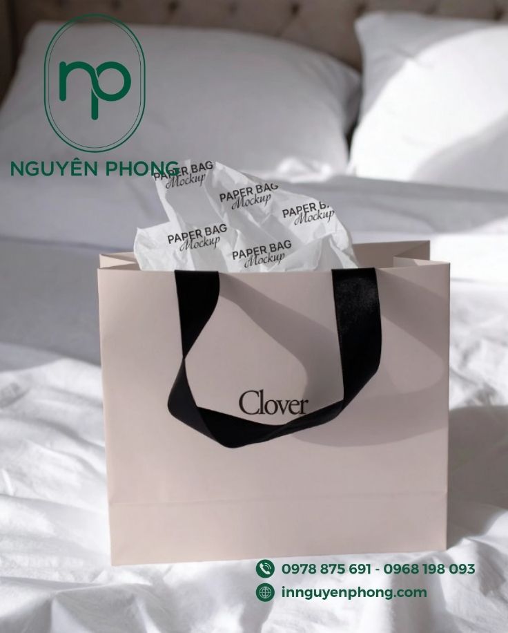 Mẫu túi giấy đựng hoa tinh tế